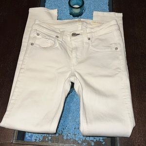 Rag and bone white jeans.